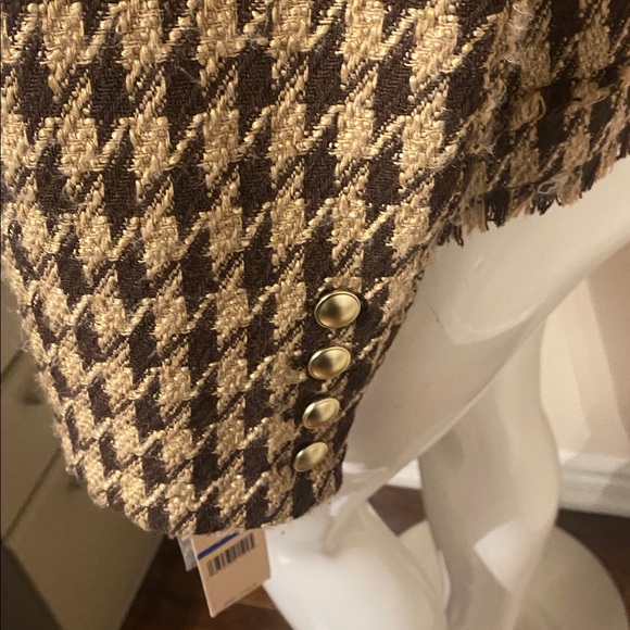 Women's tweed double breasted blazer XL - Picture 6 of 8